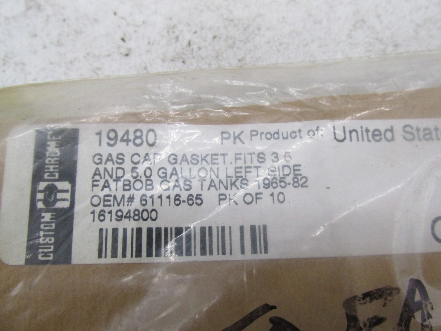 Lot of 7 Harley Davidson FatBob Gas Tank Cap Gaskets 19480 61116-65