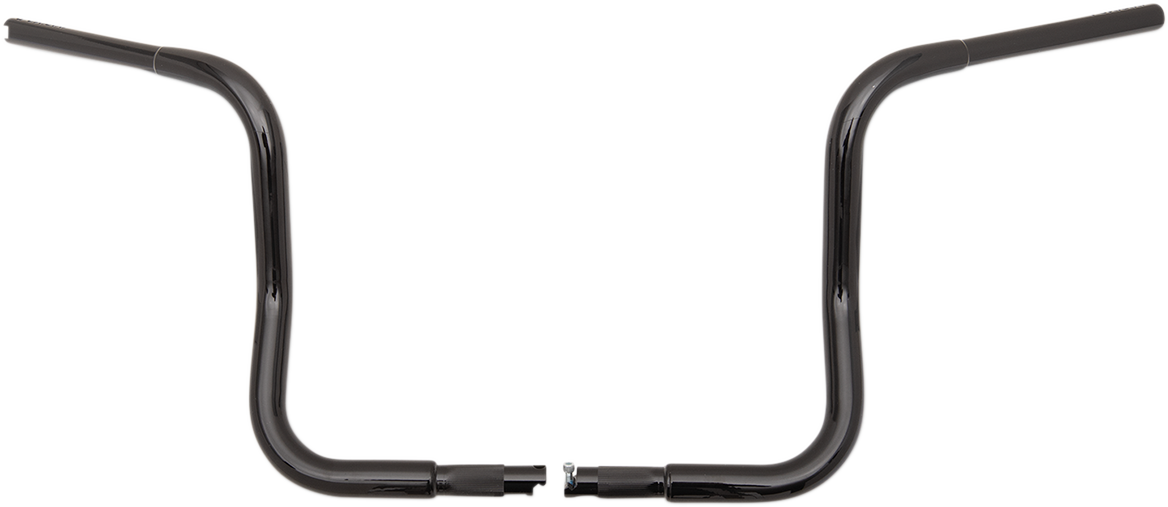 Fat Baggers, Inc. 1 1/4" EZ Install Round Top Handlebars 12" Black 903012-B