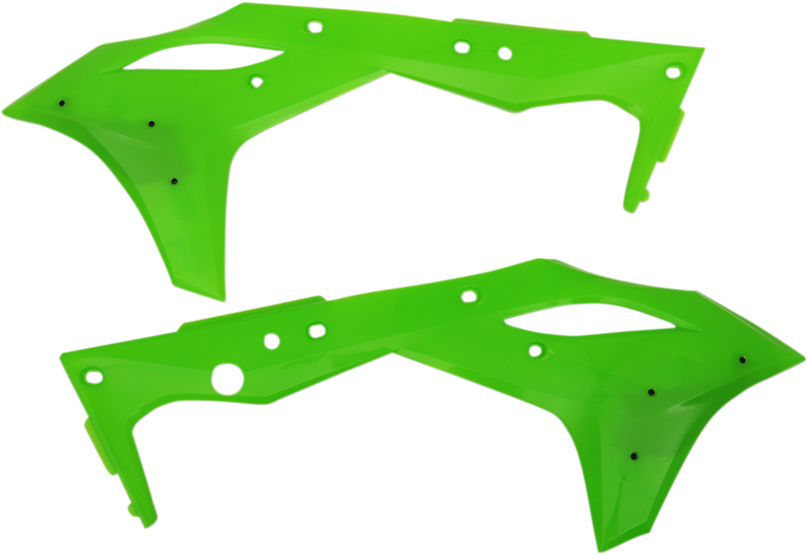 Cycra Powerflow Intake Radiator Shrouds Flo Green 1CYC-1868-72F