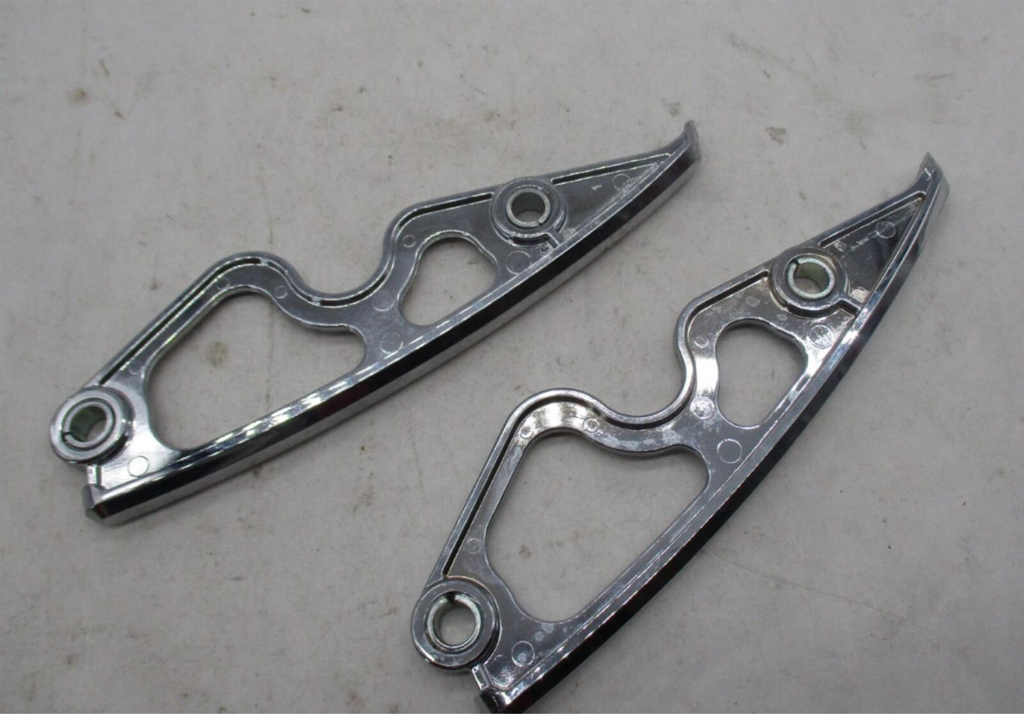 Pair of Harley Davidson Chrome Touring Saddlebag Support Bracket Filler Inserts