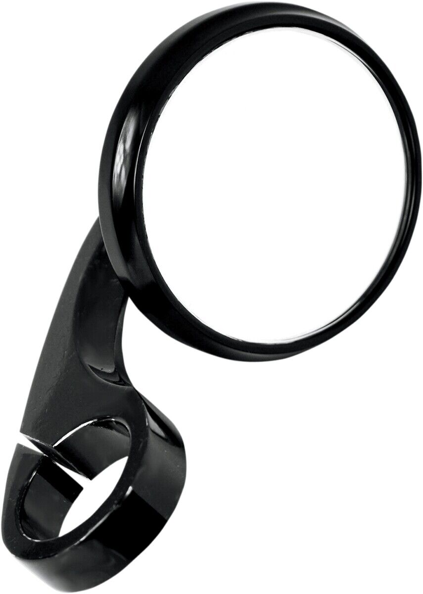 Todd's Cycle Clamp-On Shooter Mirror 1 1/4in. Handlebars - Gloss Black 0640-0751