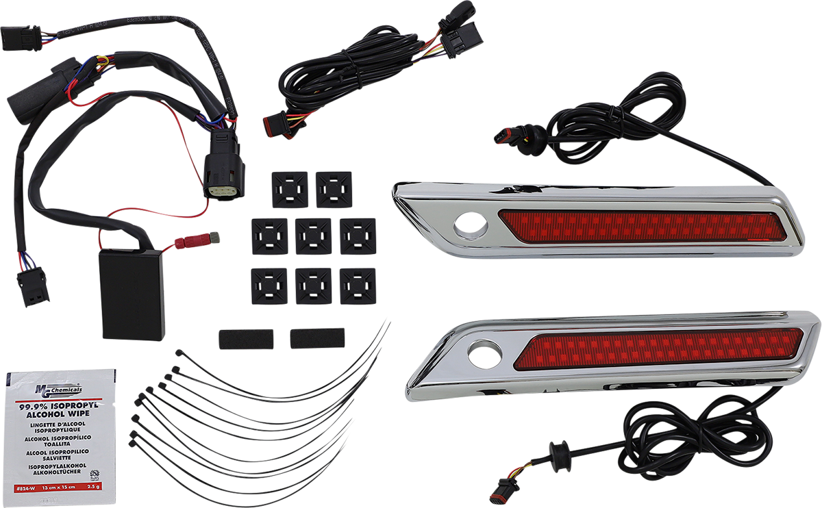 Custom Dynamics Saddlebag Hinge Dual Color Accent Lights CD-SBL-DC-RC