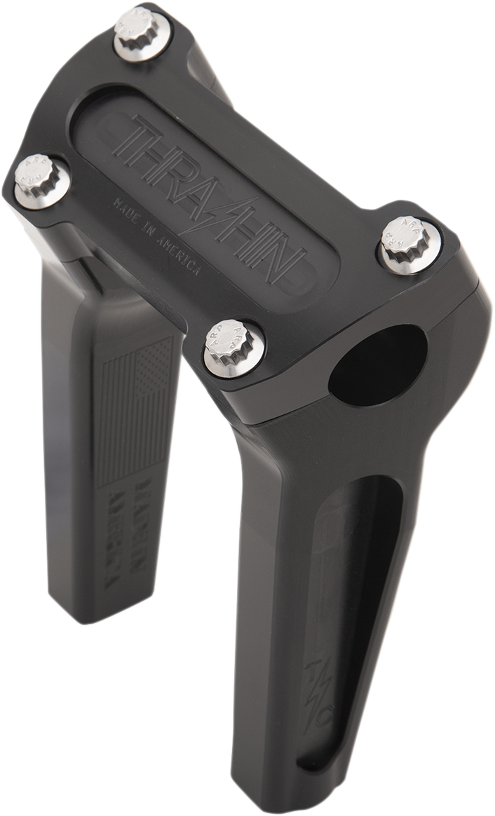 THRASHIN SUPPLY CO. Handlebar Risers 6" Rise Black TSC-6000-1