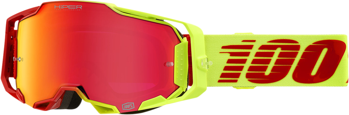 100% Armega Goggles Solaris - HiPER Red Mirror 50721-412-01