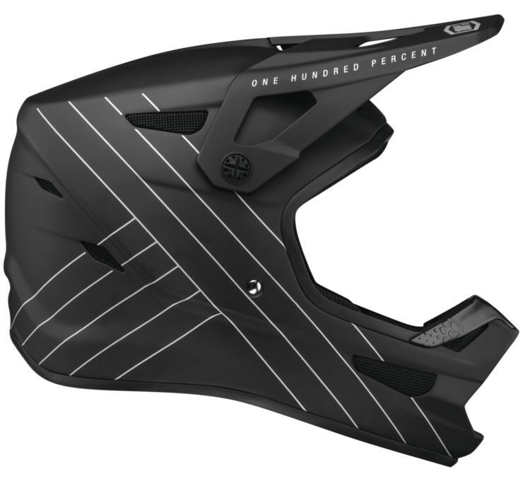 100% Youth Status Bike Helmet Black L 80011-001-06