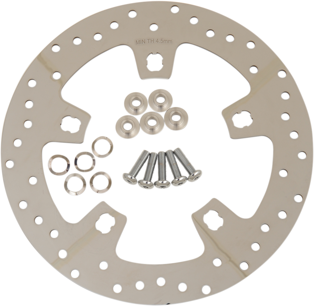 Drag Specialties Custom Brake Rotors 11.5" Polished Finish 1710-3409
