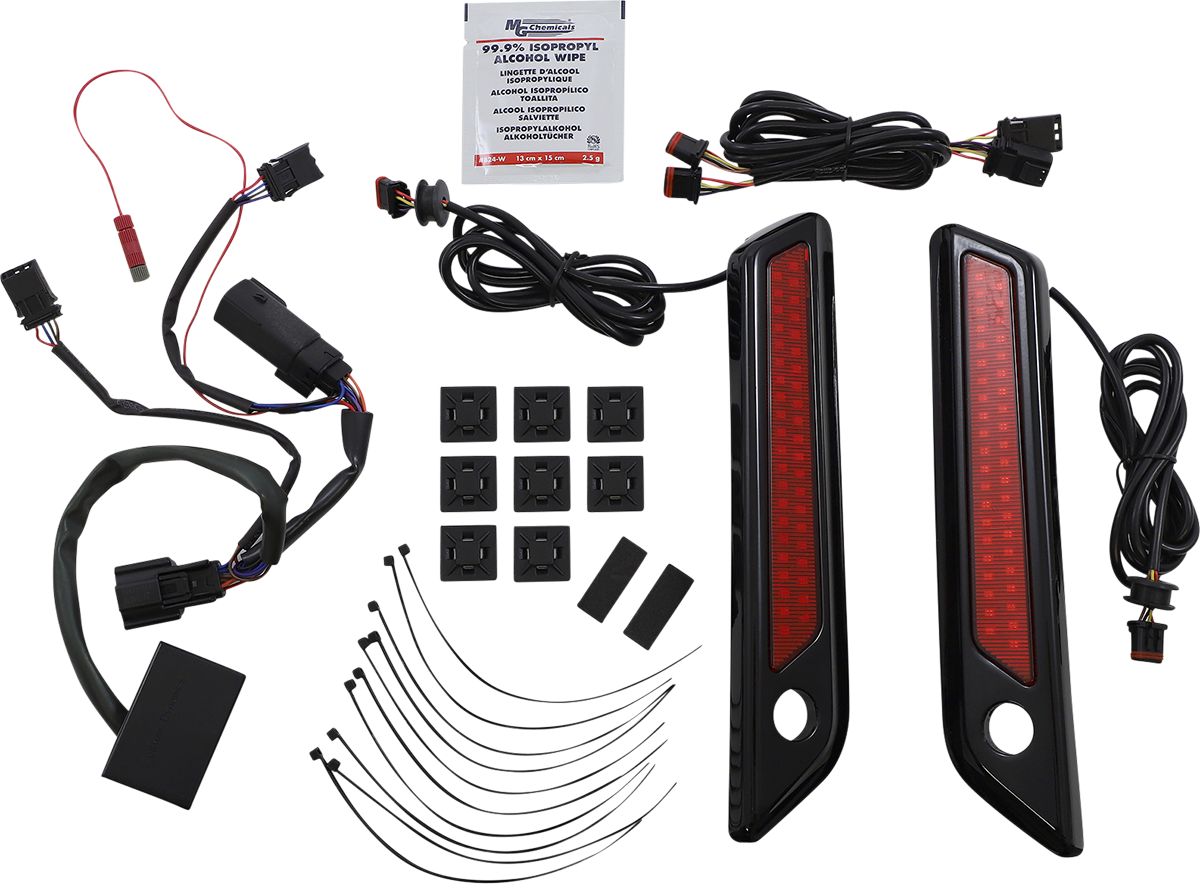 Custom Dynamics Saddlebag Hinge Dual Color Accent Lights CD-SBL-DC-RB