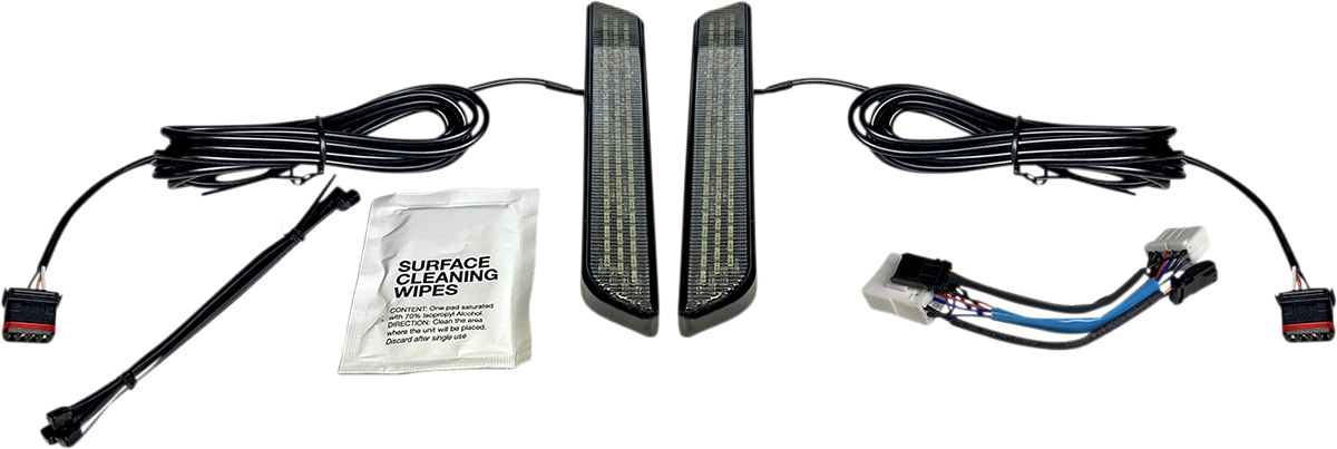 Custom Dynamics LED Front Fork Lightz Smoke - Black CD-FORK-HD-SB