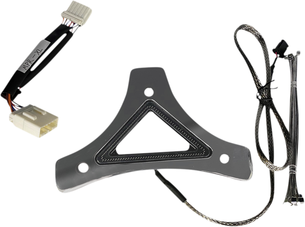 Custom Dynamics Dual Intensity Run & Brake LED Backrest Light Chrome CD-BR-XL-C