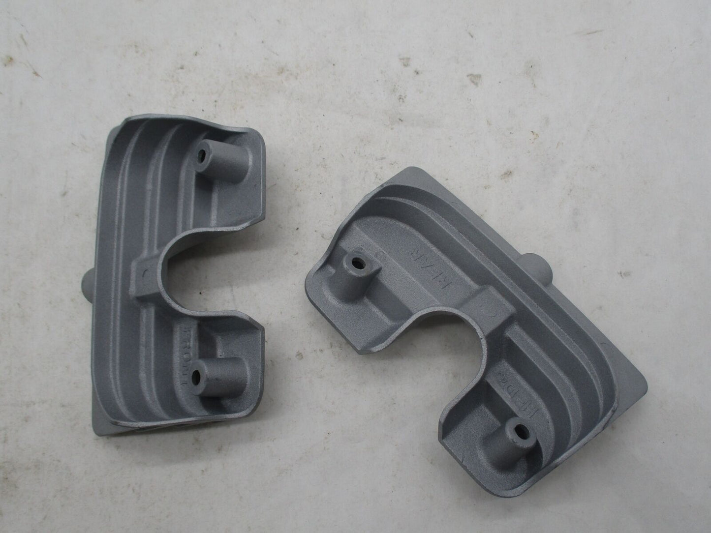 Harley Grey Finned Spark Plug Head Bolt Covers Twin Cam Bagger Softail Dyna