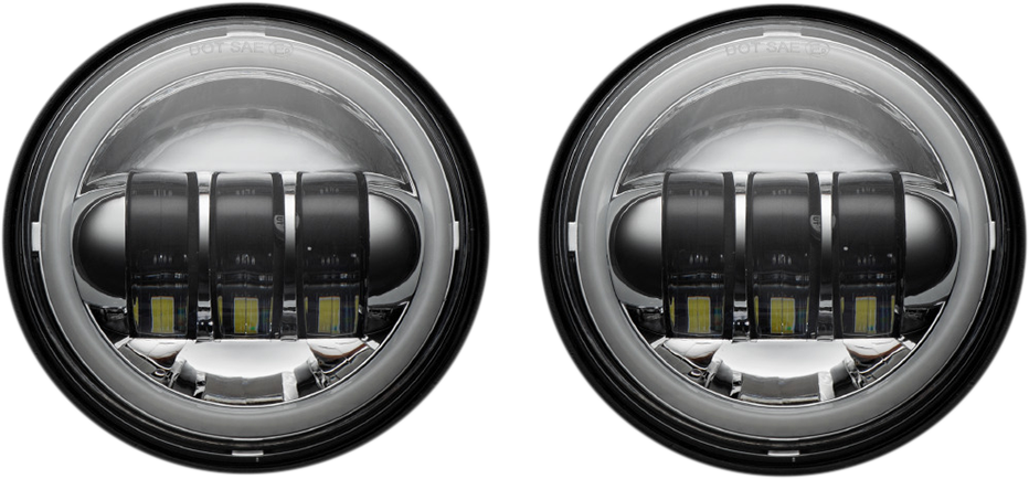 Custom Dynamics 4.5" Passing Lamps with Halo Chrome CD-45-C