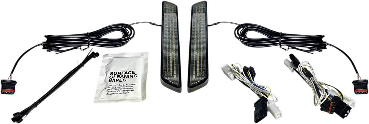 Custom Dynamics LED Front Fork Lightz Smoke - Black CD-FORK-BCM-SB