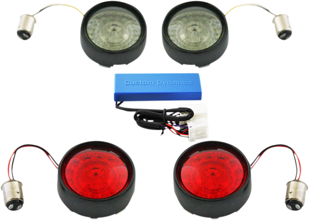 Custom Dynamics Porbeam Turn Signal Insert Kit W/Signal Stabilizers PB-HD-BB-B