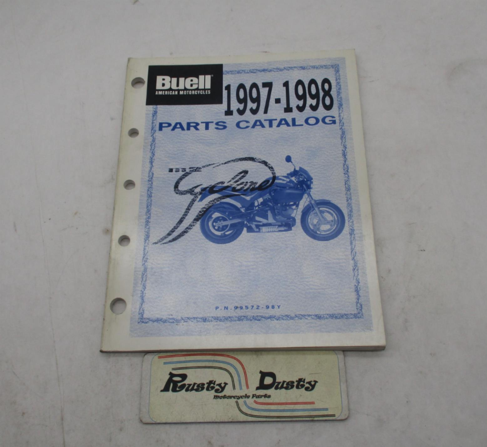 Harley Buell Official Factory 19971998 Cyclone Parts Catalog 9957298