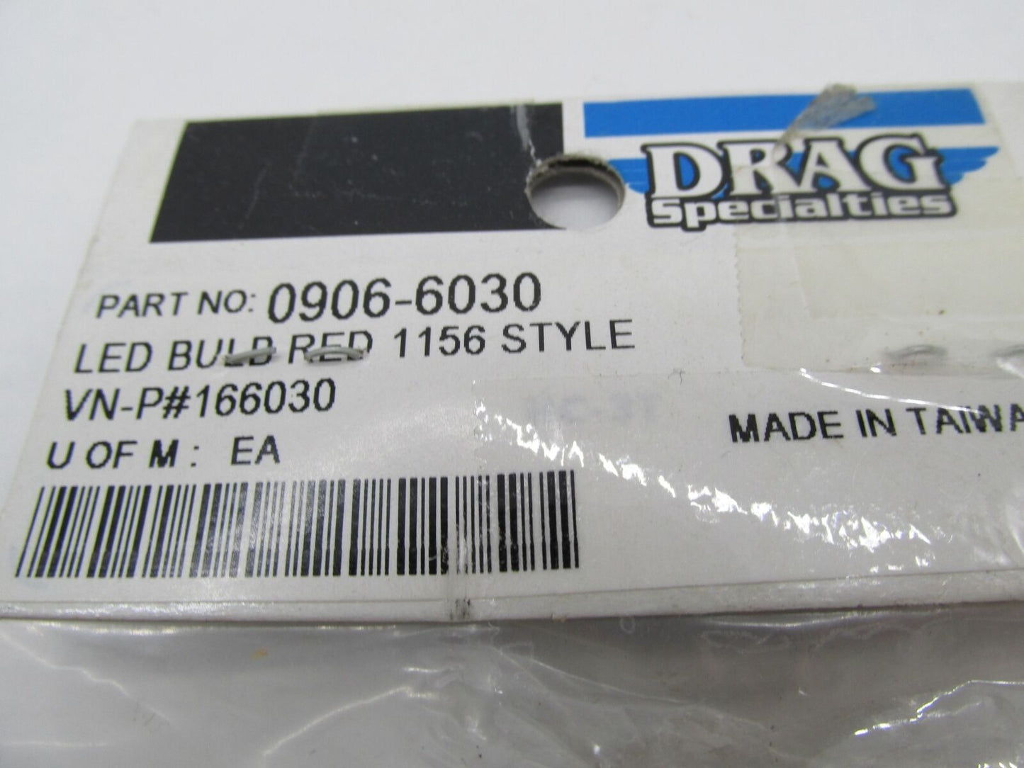 Harley Davidson Drag Specialties Red LED Bulb 1156 Style 0906-6030
