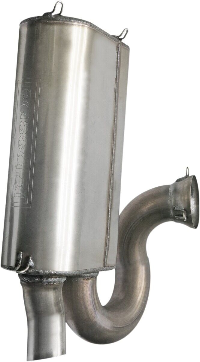Bassani Slip-On Muffler Slash Cut - Stainless 6S17