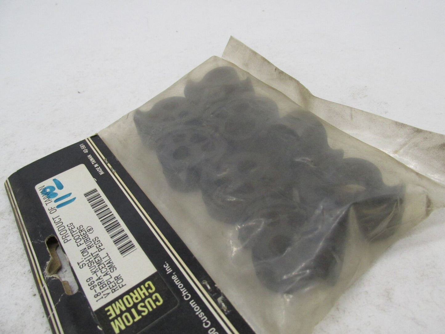 Lot of 8 Harley Custom Chrome Vibra Kusion Cushion Foot Peg Rubbers 18-969