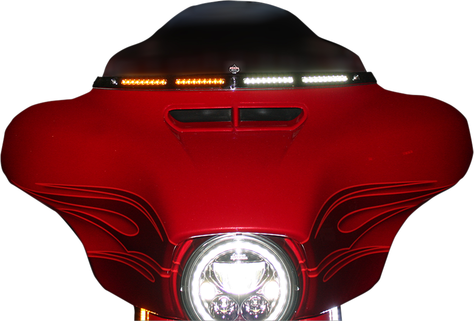 Custom Dynamics Genesis 4 Dynamic LED Batwing Windshield Trim CD-WT2-05-C