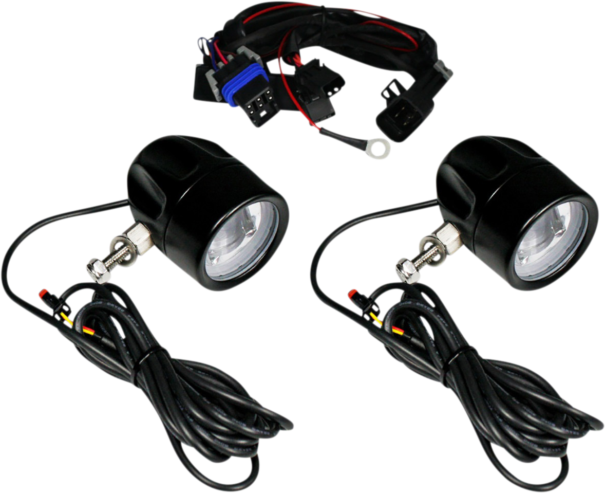 Custom Dynamics ProBEAM LED Halo Fog Lamps Black PB-FOG-CHAL-B