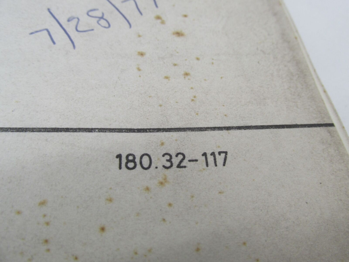 Bultaco Original Factory Frontera 180 Catalog Parts List 180.32-117