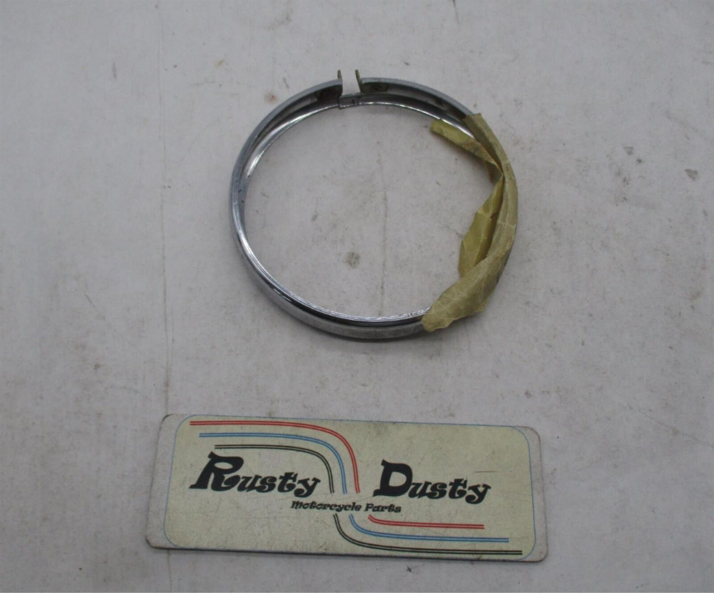 Harley Davidson Genuine NOS Knucklehead Spot Passing Lamp Trim Ring 68668-38