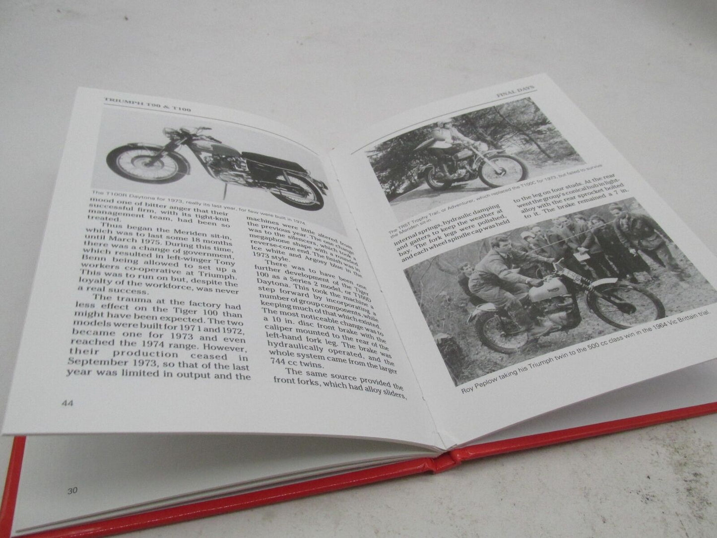 Triumph Roy Bacon 1960-1974 T90 & T100 Unit Twins Hard Cover Book