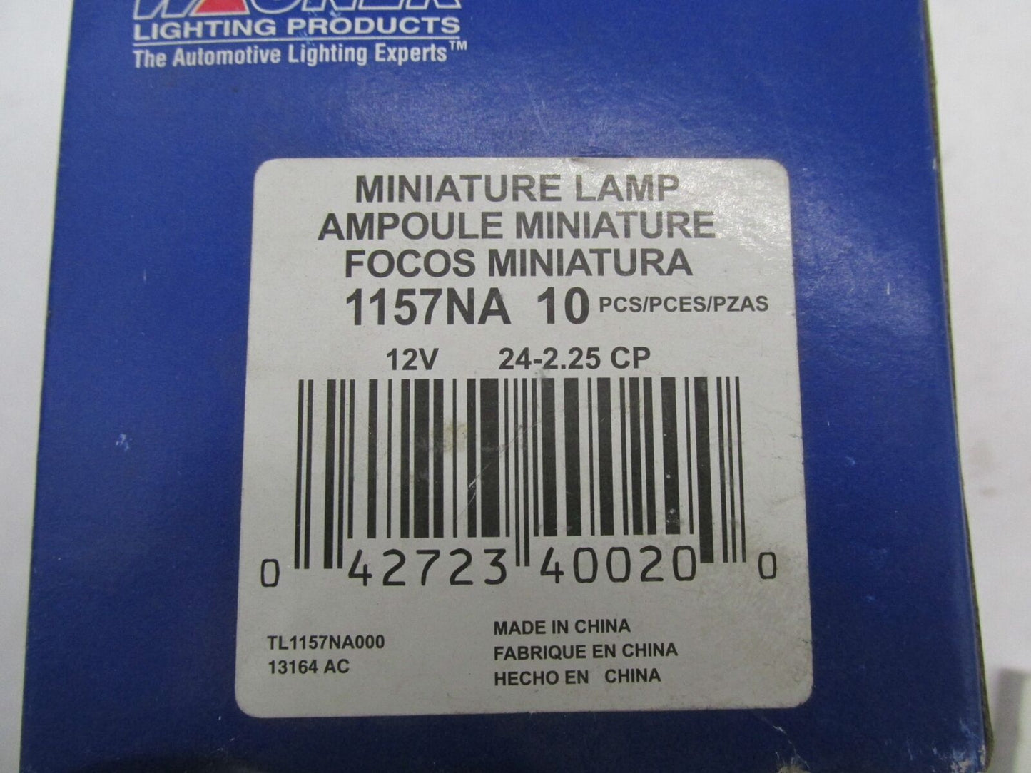 Lot of 4 Wagner Miniature 12V Amber Lamp Light Bulbs 1157NA