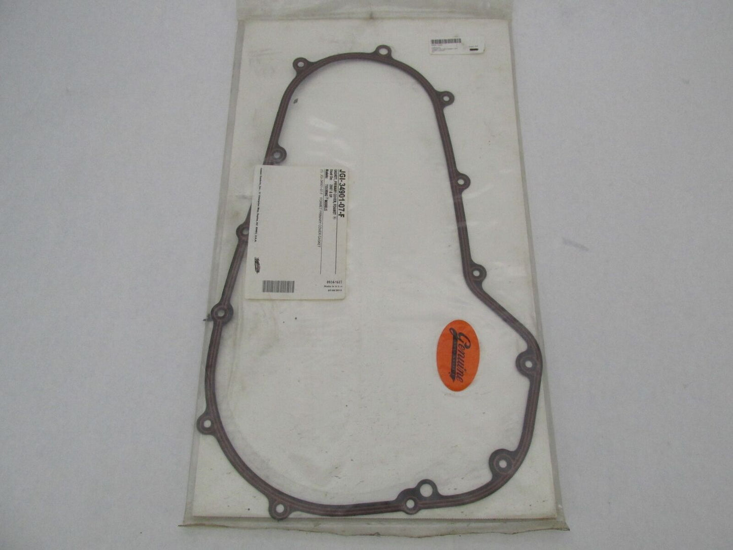 (1) One Harley Davidson James 2007+ Touring Primary Cover Gasket JGI-34901-07-F