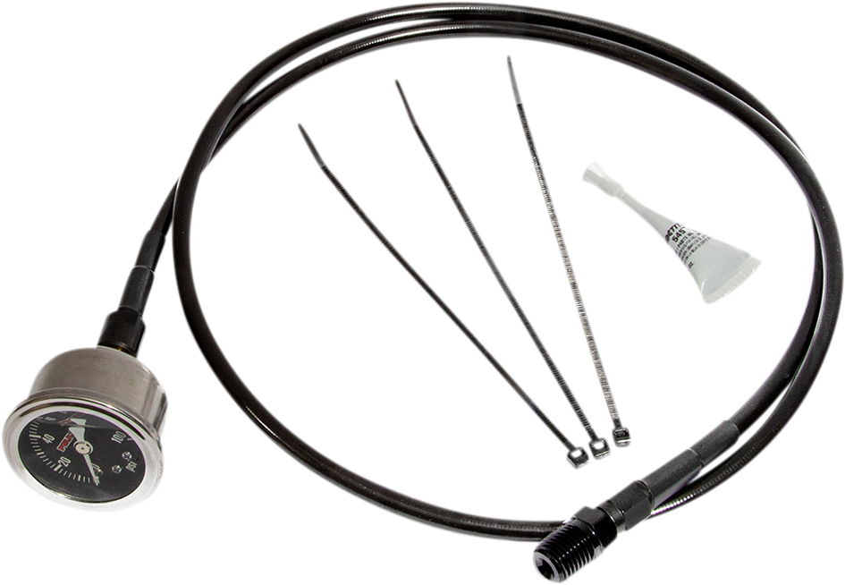 Feuling Remote Oil PSI Gauge Kit Black 9045