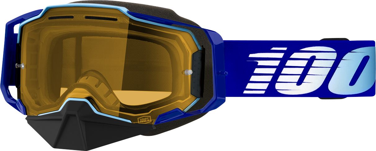 100% Armega Snow Goggles Royal - Yellow 50007-00004
