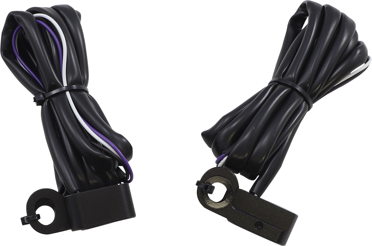 Drag Specialties Marker Lights White/Amber - Black 2040-2781