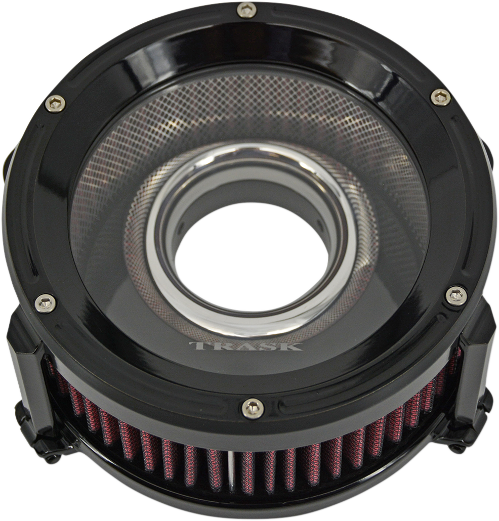 TRASK Assault Charge High-Flow Air Cleaner Gloss Black Powdercoat TM-1021GBK