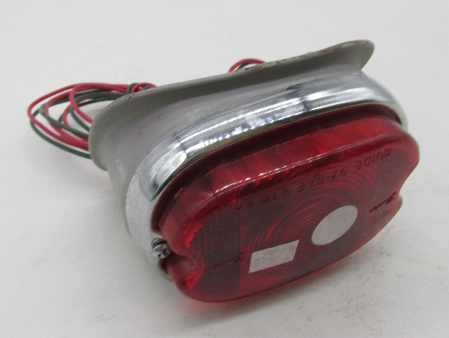 Harley Guide 97 Ironhead Shovelhead Taillight with Clear Upper Glass Lens