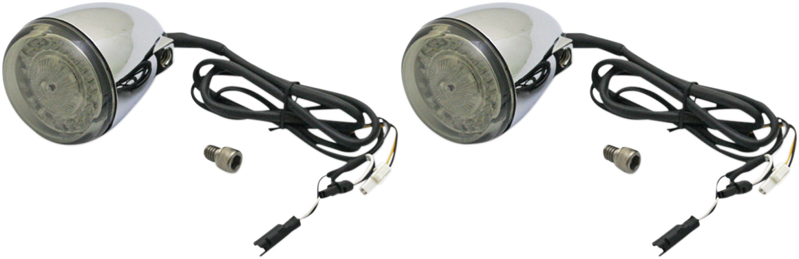 Custom Dynamics ProBeam Front LED Turn Signals Chrome PB-IND-FTS-AW-C