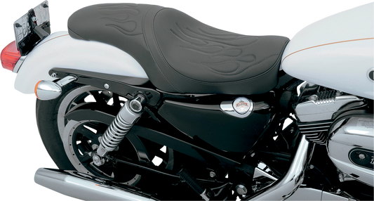 Drag Specialties Predator Seat Black Flame Stitch 0804-0399