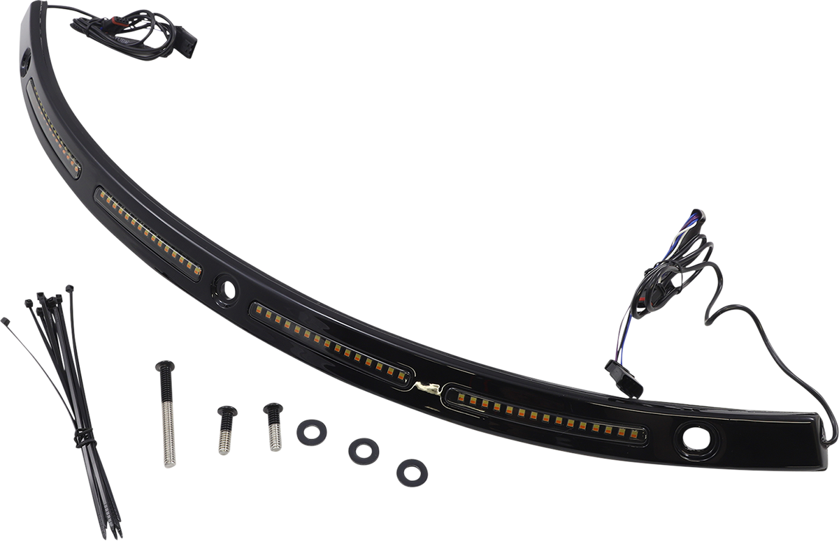 Custom Dynamics Genesis 4 Dynamic LED Batwing Windshield Trim CD-WT2-01-B