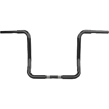LA Choppers 1-1/4 in. Twin Round Handlebars 1-1/4" Gloss Black LA-7325-14B