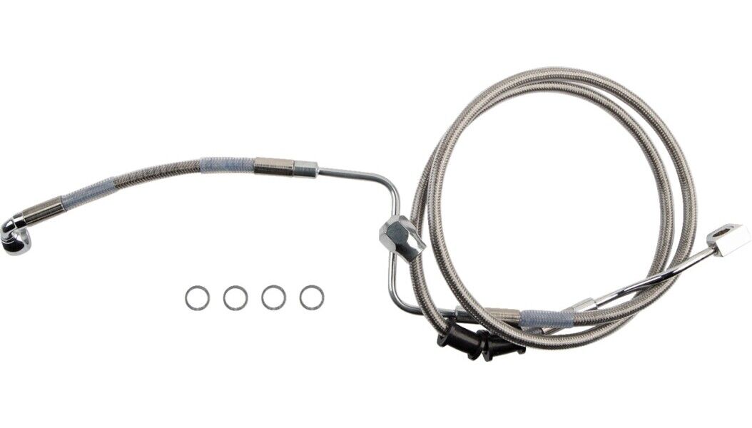 Drag Specialties Standard Length ABS Stainless Steel Brake Line Kits 1741-6346