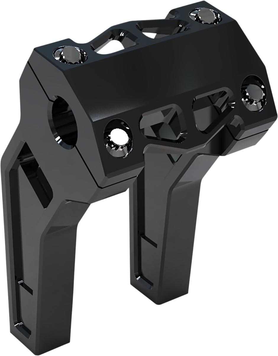 LA Choppers Risers 6" - 1" Clamping Black Anodized LA-7471-06B