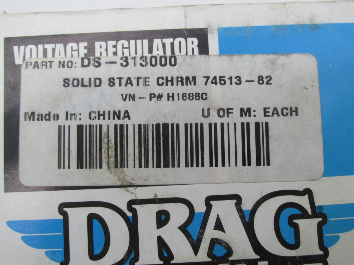 Harley Drag Specialties NOS Chrome Voltage Regulator DS-313000 74513-82