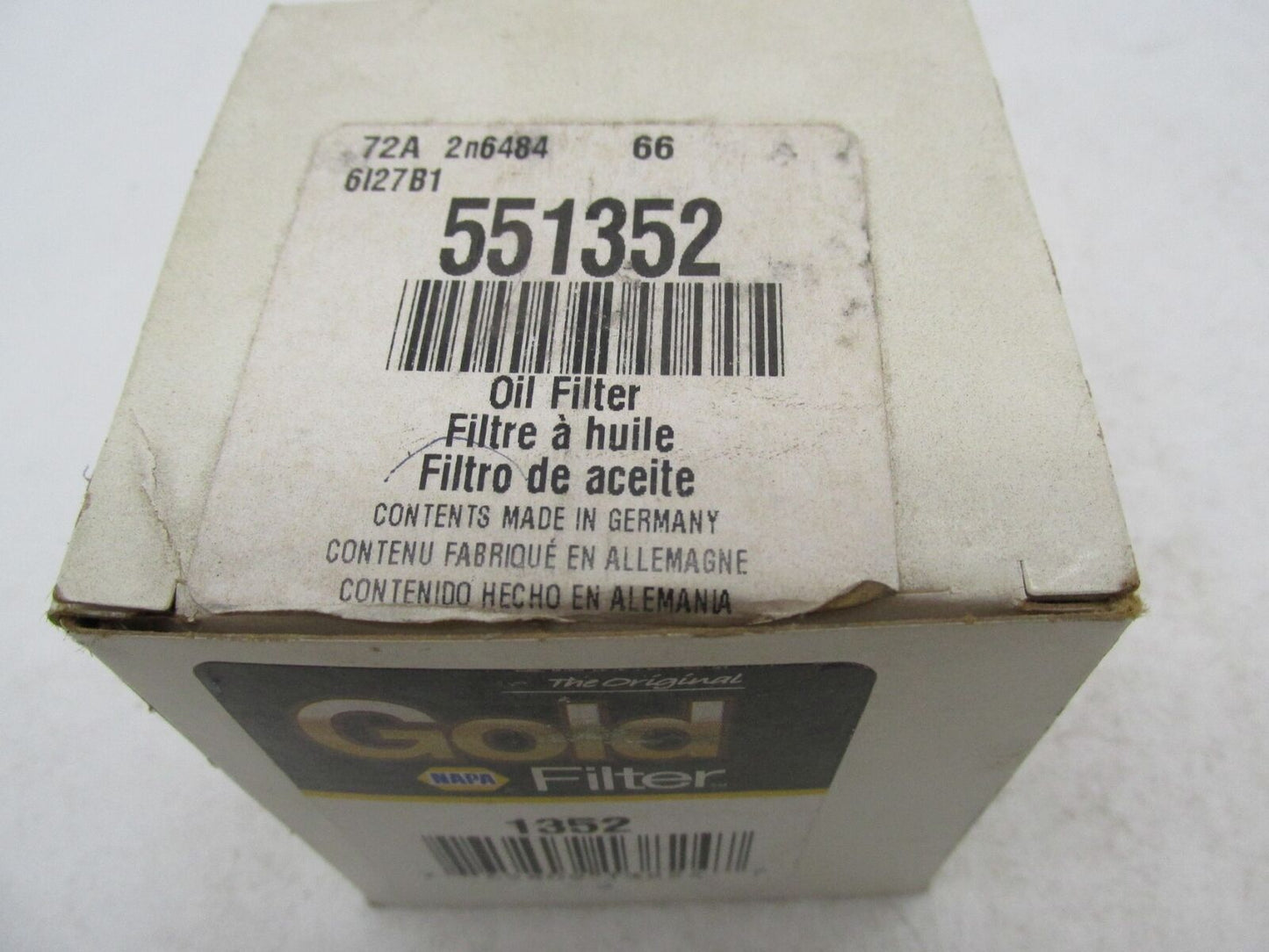 Napa Gold NOS Motorcycle Oil Filter 551352