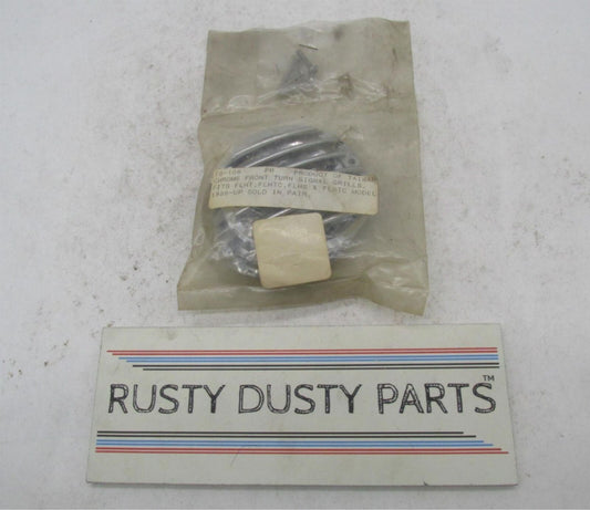 Set of 2 Harley Davidson FLHT FLHTC FLHS FLSTC Chrome Turn Signal Grills 78-106