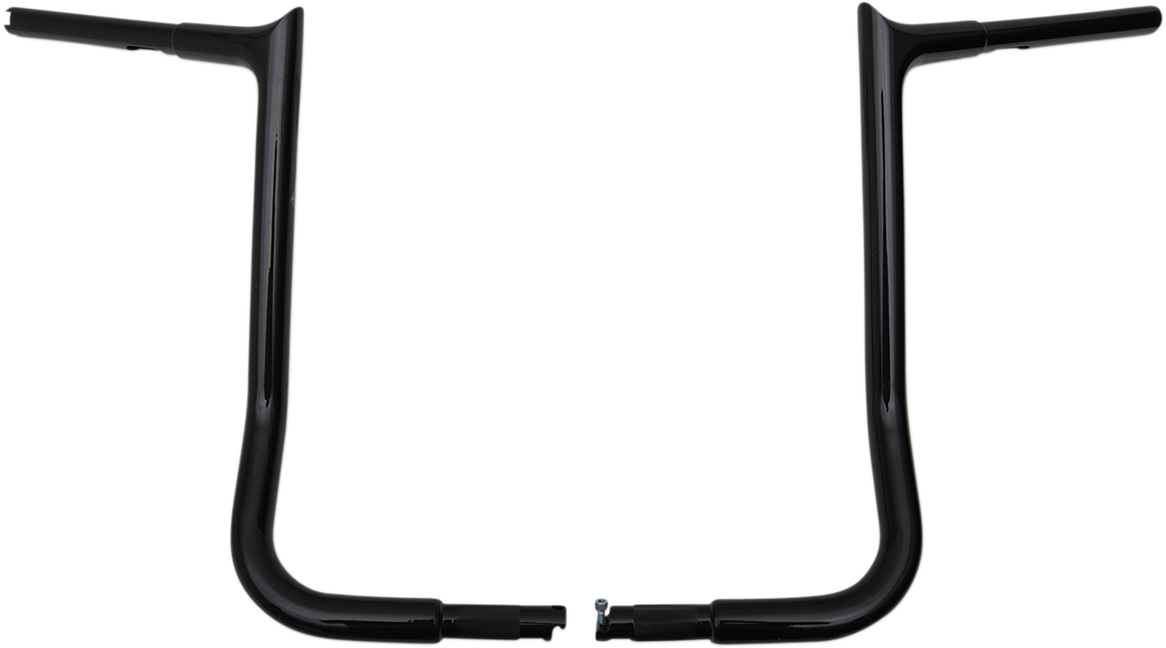 Fat Baggers, Inc. 1 1/4" EZ Install Pointed Top Handlebars 16" Black 905016-B