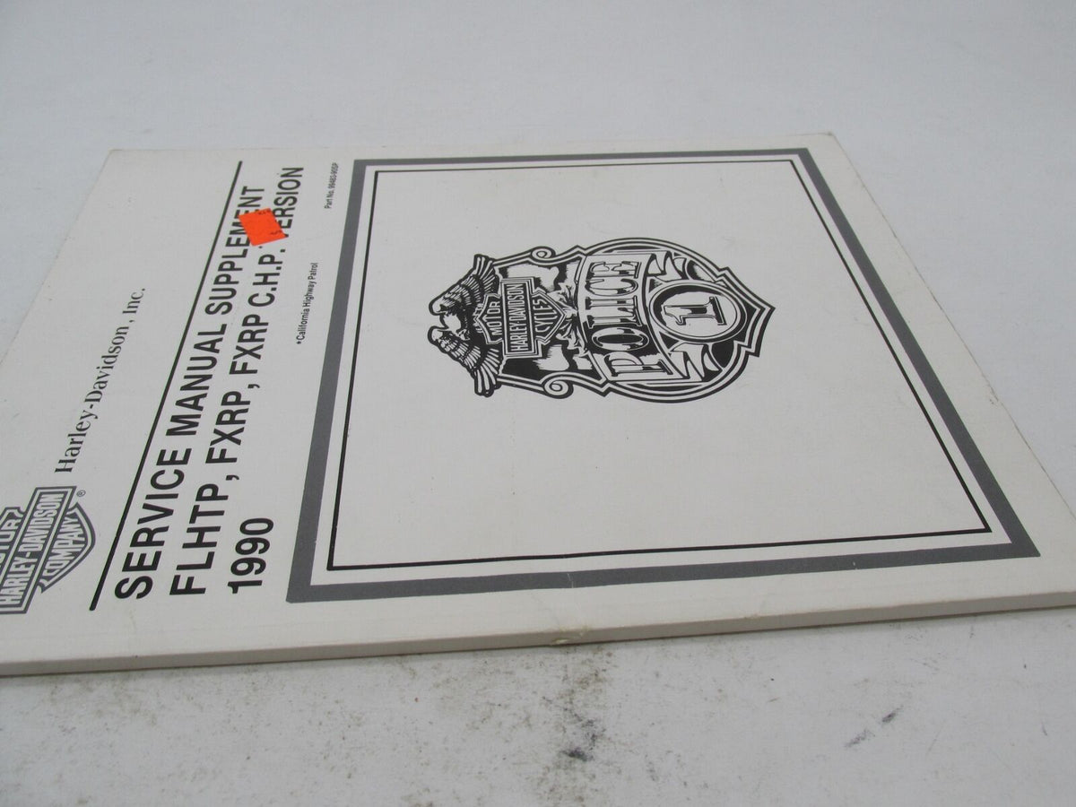 Harley Davidson Official Factory 1990 FLHT Service Manual Supplement 9