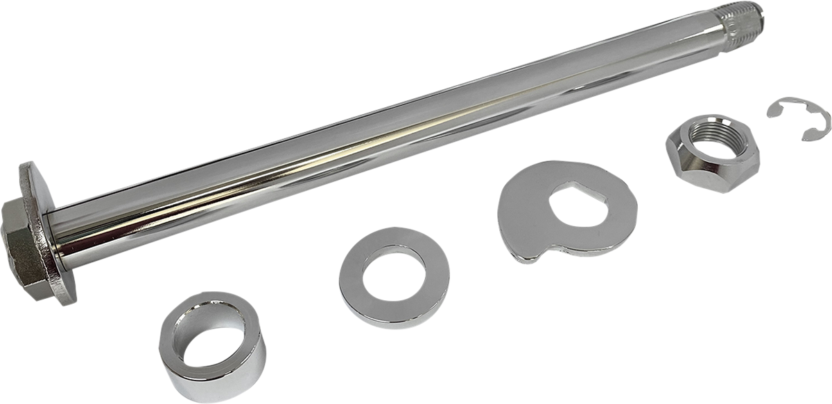 Drag Specialties Axle Kit Chrome Rear 0214-1967