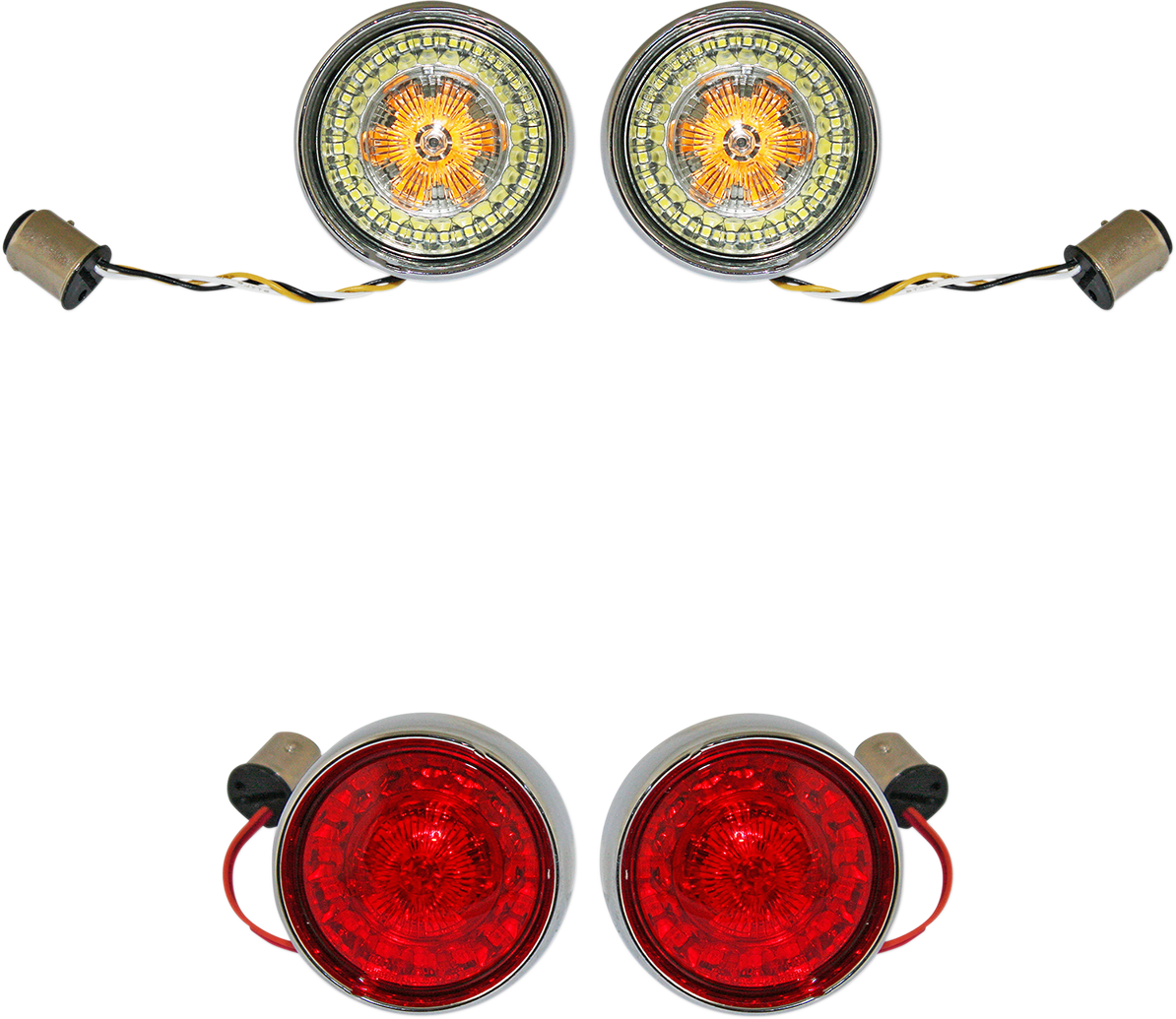 Custom Dynamics Probeam Bullet Bezel Turn Signal Conversion Kit PB-BCM-BB-C