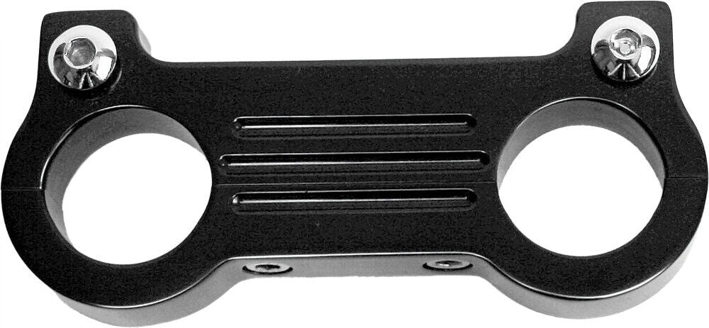 Accutronix Gauge Mount Adapter for T-Bar Handlebars 1in Bar Black GM102-B