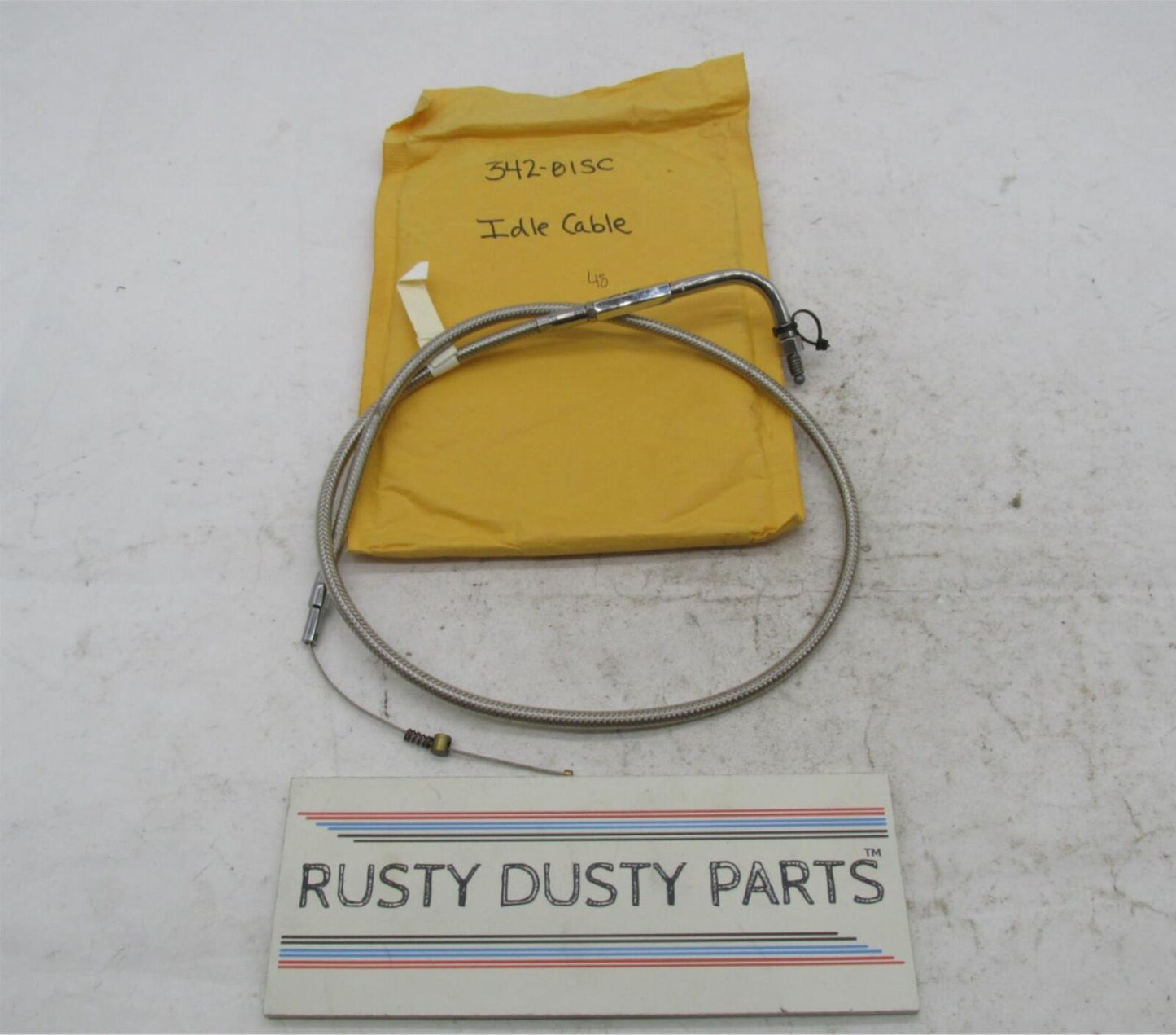 Harley Davidson Barnett Steel Braided Idle Control Cable 342-01SC
