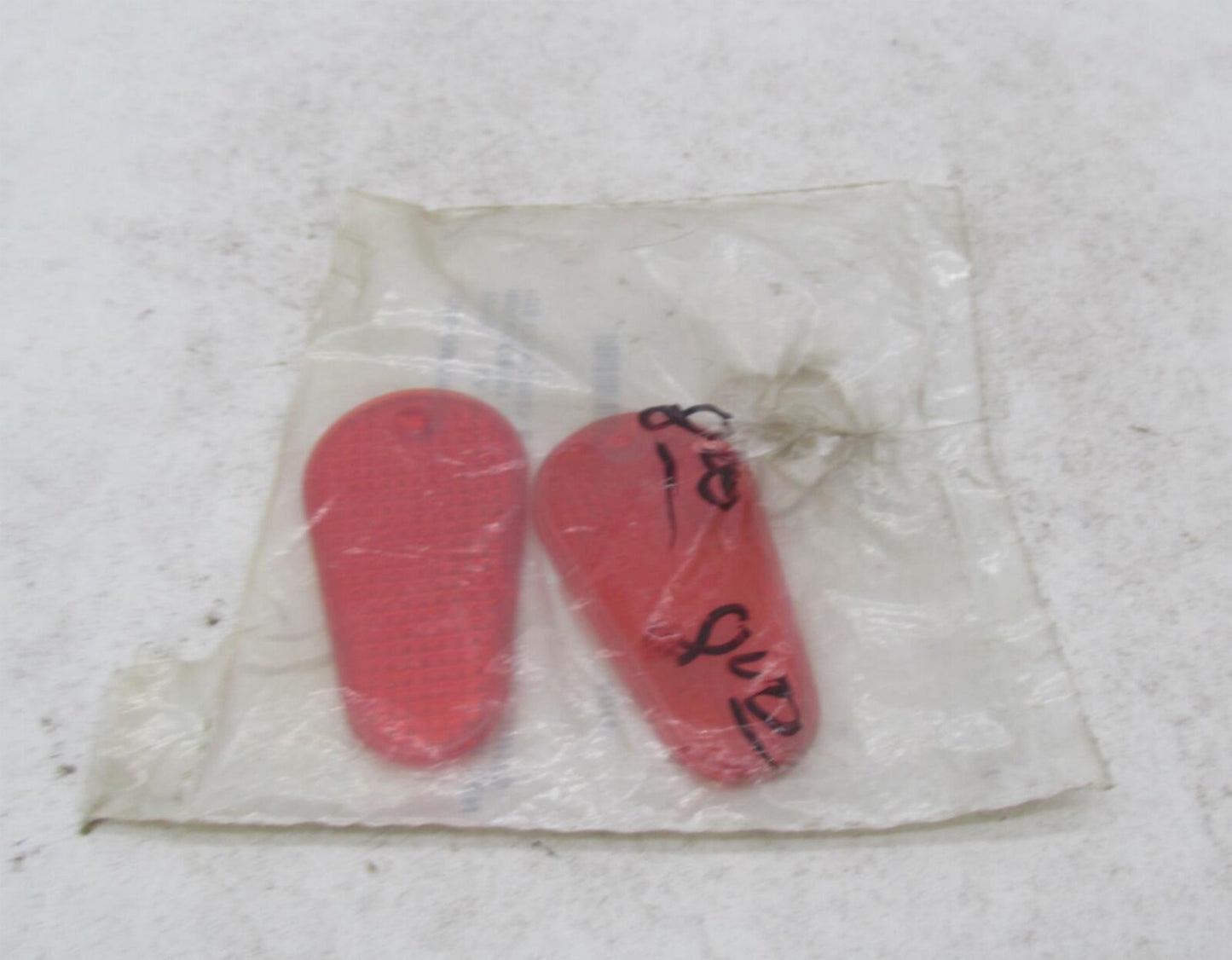 Pack of 2 Harley Davidson Custom Chrome Aurora Marker Light Red Lenses 27028