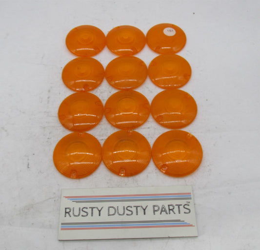 Lot of 12 Harley Davidson Genuine Touring Amber Turn Signal Lenses